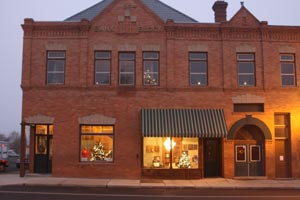 Harrington Opera House Building at Dusk