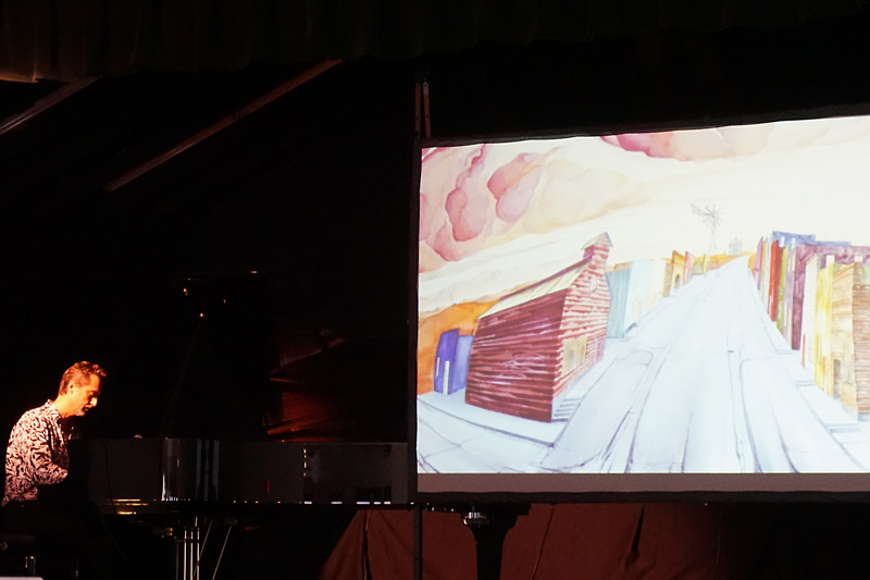 Scott Kirby on the Harrington Opera House Stage